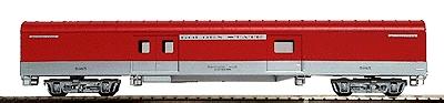 Con-Cor 1102020 HO Scale 72' Smooth-Side Baggage - Ready to Run -- Southern Pacific "Golden State" (red, silver)