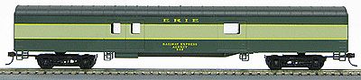 Con-Cor 110208 HO Scale 72' Smooth-Side Baggage - Ready to Run -- Erie