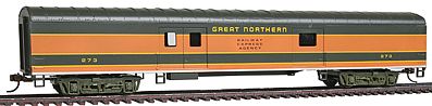 Con-Cor 11023 HO Scale 72' Smooth-Side Baggage - Ready to Run -- Great Northern "Empire Builder"
