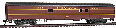 Con-Cor 11025 HO Scale 72' Smooth-Side Baggage - Ready to Run -- Pennsylvania Railroad