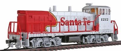Con-Cor 1166001 HO Scale EMD MP15 w/DCC -- Santa Fe #1212 (silver)