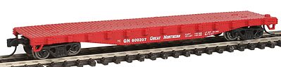 Con-Cor 120108 N Scale 50' Steel Flat Car -- Great Northern