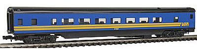 Con-Cor 140022 N Scale 85' Streamlined Smoothside Coach -- Via Rail