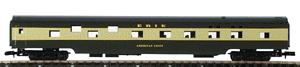 Con-Cor 140125 N Scale 85' Streamlined Smoothside Pullman Sleeper -- Erie (green, cream)