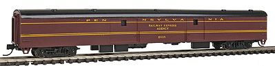 Con-Cor 140811 N Scale 85' Streamlined Smoothside Baggage Car -- Pennsylvania