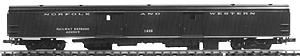 Con-Cor 140812 N Scale 85' Streamlined Smoothside Baggage Car -- Norfolk & Western