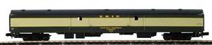 Con-Cor 140825 N Scale 85' Smoothside Baggage Car -- Erie (green, cream)