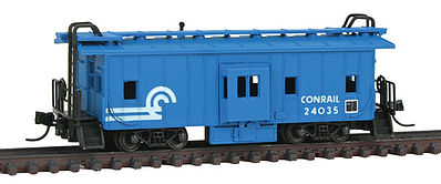 Con-Cor 14123 N Scale Bay Window Caboose - Ready to Run -- Conrail