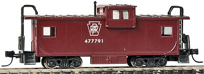 Con-Cor 14152 N Scale Extended-Vision Caboose - Ready to Run -- Pennsylvania Railroad (brown)