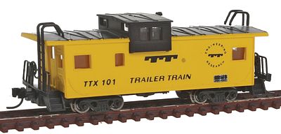 Con-Cor 14157 N Scale Extended-Vision Caboose - Ready to Run -- TTX