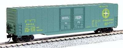 Con-Cor 14603 N Scale Greenville 60' Double-Door Boxcar - Ready to Run -- Detroit, Toledo & Ironton