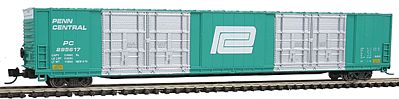 Con-Cor 14632 N Scale 85' 8-Door Hi-Cube Boxcar - Ready to Run w/Micro-Trains(R) Couplers -- Penn Central