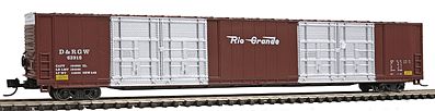 Con-Cor 14633 N Scale 85' 8-Door Hi-Cube Boxcar - Ready to Run w/Micro-Trains(R) Couplers -- Denver & Rio Grande Western