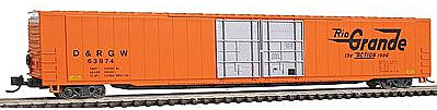Con-Cor 14666 N Scale 85' 4-Door Hi-Cube Boxcar - Ready to Run w/Micro-Trains(R) Couplers -- Denver & Rio Grande Western