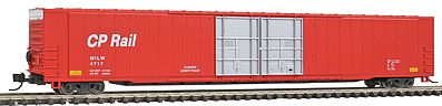 Con-Cor 14667 N Scale 85' 4-Door Hi-Cube Boxcar - Ready to Run w/Micro-Trains(R) Couplers -- Canadian Pacific (Action Red, black, white)