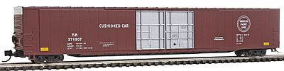 Con-Cor 14673 N Scale 85' 4-Door Hi-Cube Boxcar - Ready to Run w/Micro-Trains(R) Couplers -- Missouri Pacific (Boxcar Red, white, black)