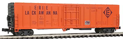 Con-Cor 148210 N Scale 57' Mechanical Reefer -- Erie Lackawanna