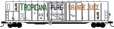 Con-Cor 14832 N Scale 57' Mechanical Reefer - Ready to Run -- Tropicana Orange Juice #1 (white, Block Billboard Lettering, Pure on Door)