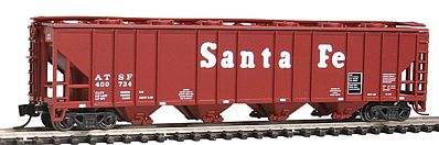 Con-Cor 15031 N Scale 52' Covered Hopper -- Santa Fe