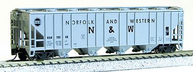 Con-Cor 15032 N Scale 52' Covered Hopper -- Norfolk & Western