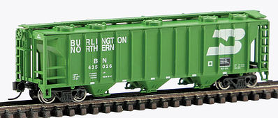 Con-Cor 15094 N Scale 40' Covered Hopper -- Burlington Northern