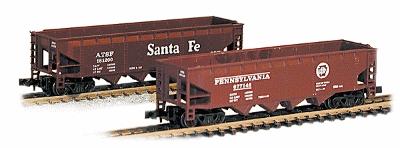 Con-Cor 175103 N Scale 75-Ton Four-Bay Hopper -- Atchison, Topeka & Santa Fe #2