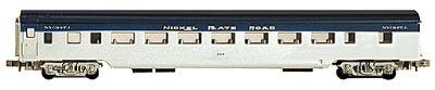 Con-Cor 19002 HO Scale 72' Smooth-Side Coach - Ready to Run -- Nickel Plate Road