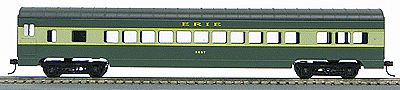 Con-Cor 19008 HO Scale 72' Smooth-Side Coach - Ready to Run -- Erie