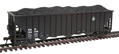 Con-Cor 19352 HO Scale Greenville 100-Ton 15-Panel 3-Bay Hopper Assembled -- Baltimore & Ohio