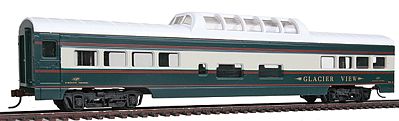 Con-Cor 194013 HO Scale 72' Smooth-Side Dome - Ready to Run -- Burlington Northern Executive Train (green, cream)