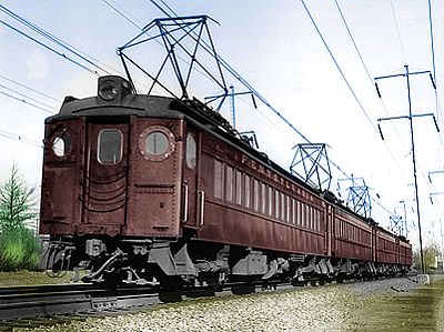 Con-Cor 194510 HO Scale Electric Powered mP54 MU Coach w/Pantograph - Standard DC -- Painted, Unlettered (PRR Post-War Tuscan, black Roof)