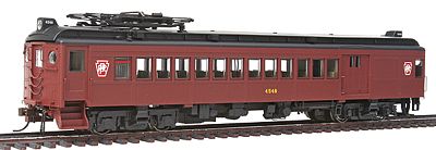 Con-Cor 194547 HO Scale Electric Powered mP54 MU Combine w/Pantograph - Standard DC -- Pennsylvania Railroad (Keystone Version, Post-War Tuscan, black Roof)