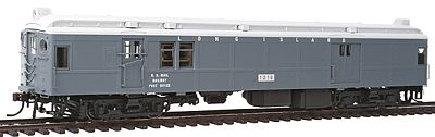 Con-Cor 194583 HO Scale Electric Non-Powered mP54 MU Baggage-Mail, No Pantograph - Ready to Run -- Long Island Rail Road (gray)