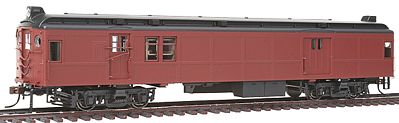 Con-Cor 194617 HO Scale Electric Non-Powered mP54 MU Baggage-Mail, No Pantograph - Ready to Run -- Painted, Unlettered (Post-War Tuscan, black Roof)