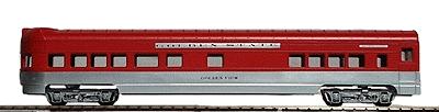 Con-Cor 196020 HO Scale 72' Smooth-Side Observation - Ready to Run -- Southern Pacific "Golden State" (red, silver)
