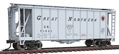 Con-Cor 197007 HO Scale GATX Airslide Covered Hopper 2-Pack Assembled -- Great Northern