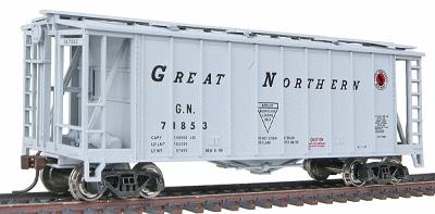 Con-Cor 197057 HO Scale GATX Airslide Covered Hopper Assembled -- Great Northern