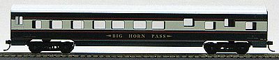 Con-Cor 198013 HO Scale 72' Smooth-Side Sleeper - Ready to Run -- Burlington Northern Executive Train (cream, green)