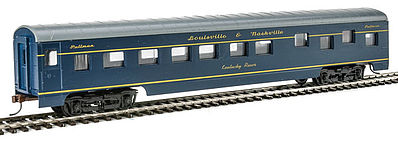 Con-Cor 198017 HO Scale 72' Smooth-Side Sleeper - Ready to Run -- Louisville & Nashville