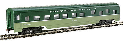 Con-Cor 198019 HO Scale 72' Smooth-Side Sleeper - Ready to Run -- Northern Pacific (Two-Tone Green)