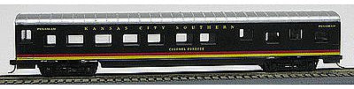 Con-Cor 19805 HO Scale 72' Smooth-Side Sleeper - Ready to Run -- Kansas City Southern