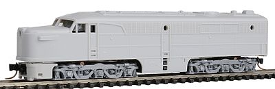 Con-Cor 202001 N Scale Diesel ALCO PA-1 A Unit Powered -- Undecorated (gray plastic)