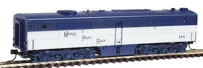 Con-Cor 202052 N Scale Diesel ALCO PB-1 Cabless B Unit Dummy -- Nickel Plate Road