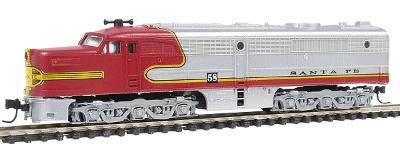 Con-Cor 202102 N Scale Alco PA1 - Unpowered -- Santa Fe Warbonnet
