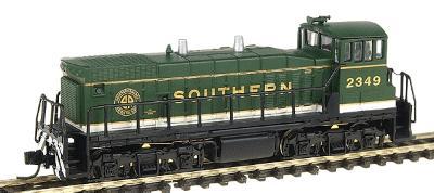 Con-Cor 2313 N Scale EMD MP15 - Standard DC -- Southern #2349 (green w/white)