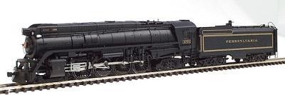 Con-Cor 3884 N Scale Steam 4-8-4 w/Coal Bunker Tender w/PRR Version Top Mounted Headlight -- Pennsylvania #8755