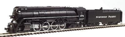 Con-Cor 3891 N Scale Steam 4-8-4 w/Coal Bunker Tender w/Center Mounted Headlight & Top Bell -- Northern Pacific #2654