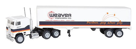 Con-Cor 4001022 HO Scale Tractor w/Trailer - Assembled -- Weaver Popcorn