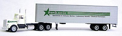 Con-Cor 4002019 HO Scale Kenworth 45' Tractor/Trailer -- Star Glass Company