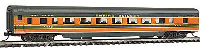 Con-Cor 40024 N Scale 85' Smooth-Side Coach - Ready to Run w/Micro-Trains(R) Couplers -- Great Northern "Empire Builder"